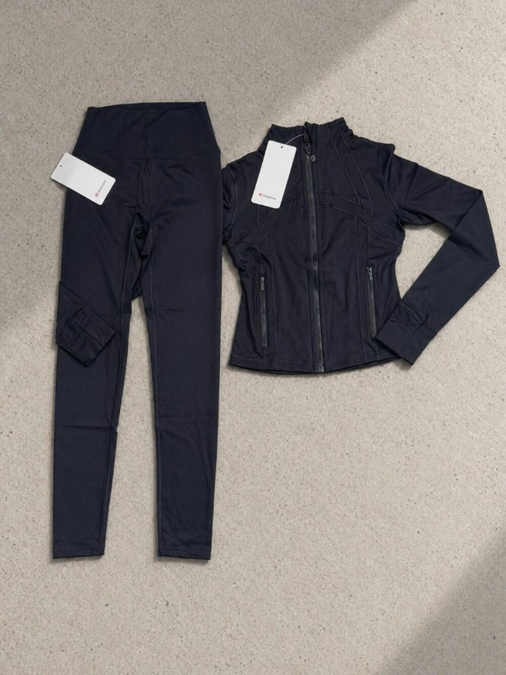 ✨ NEW Lululemon Black Nulu Cropped Jacket & Pants Set ✨ Elevate your gym aesthe